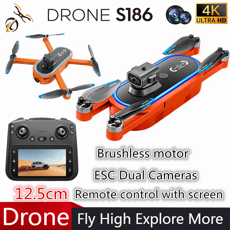 2025 S186 Drone Professional 4 - Drone Camera Wide Angle recension och pris