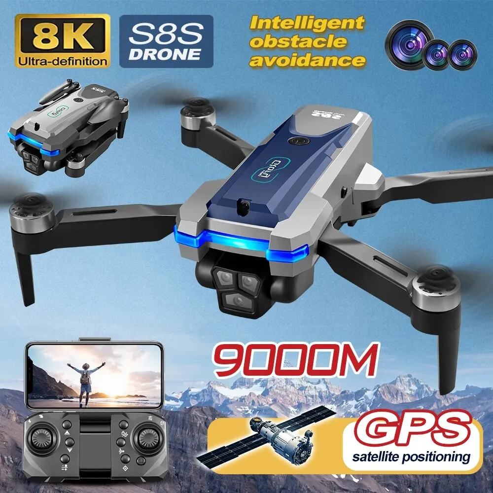 S8S GPS Drone 5G Wifi 8K HD Du - Drone Camera Wide Angle recension och pris