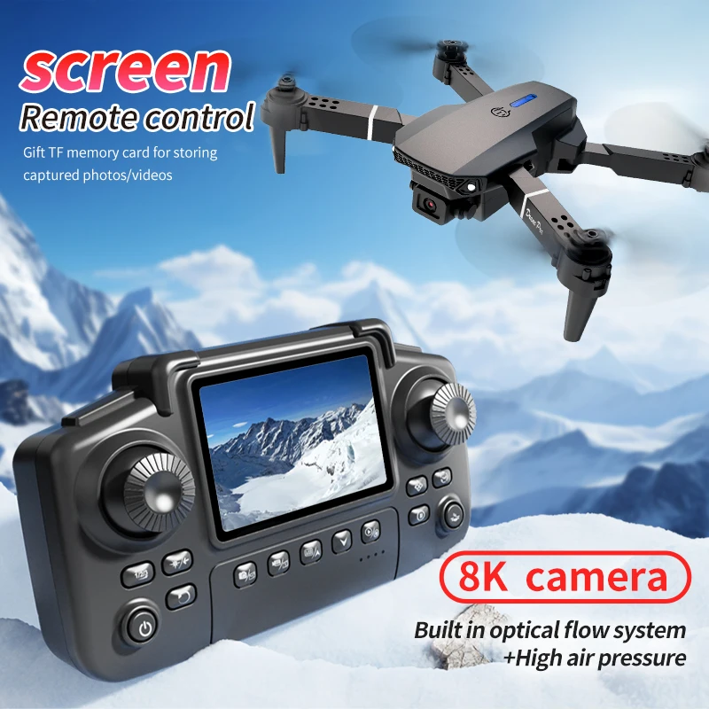 Professional E88 PRO Drone wit - Drone Camera Wide Angle recension och pris