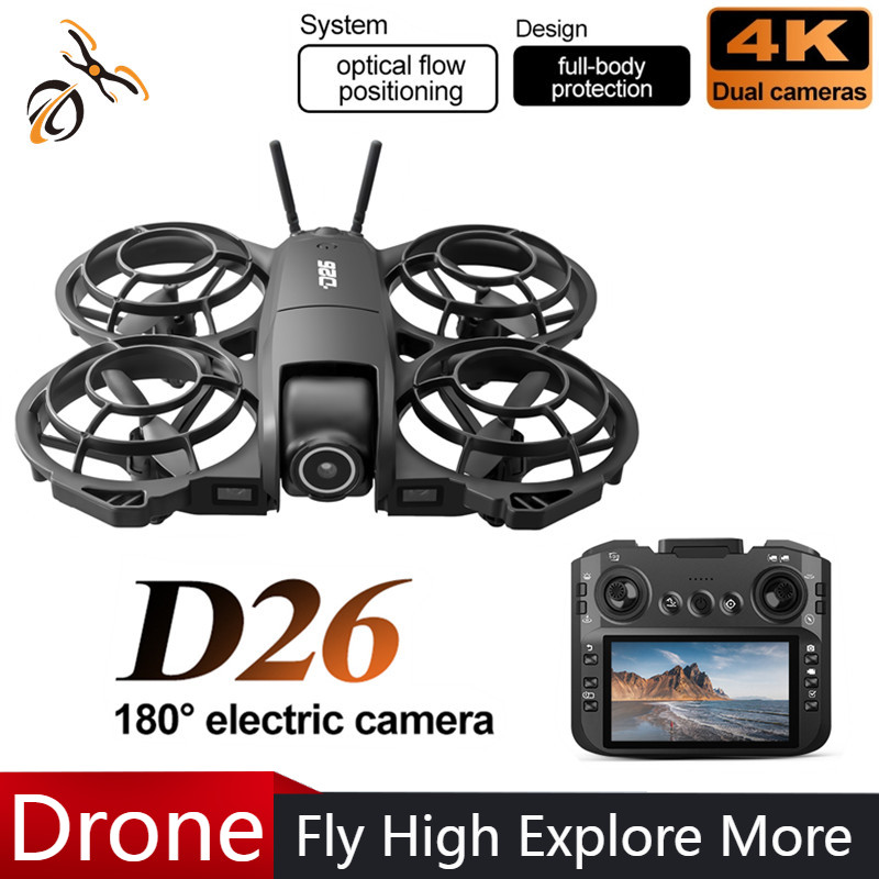 D26 Drone 4K Aerial HD 180° Ca - Drone Camera Night Vision recension och pris